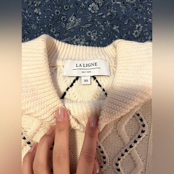 Patchwork Cable Sweater in XS - Picture 6 of 7